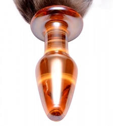 Fuchsschwanz Anal Plug Borsilikat-Glas