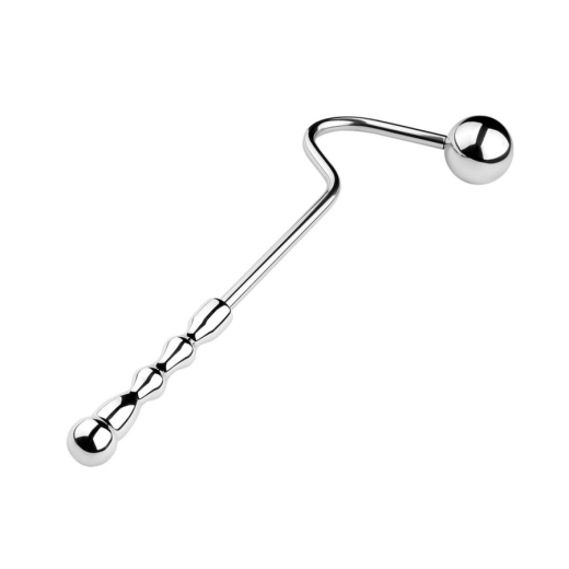 Führungshaken m. zwei Kugeln Stahl verchromt