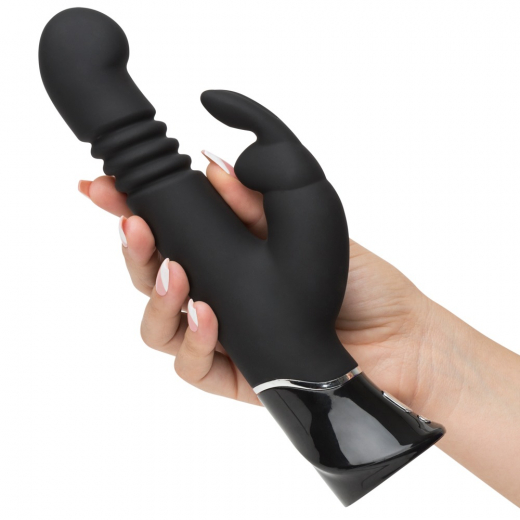G-Spot Rabbit Vibrator rechargeable Greedy Girl Thrusting