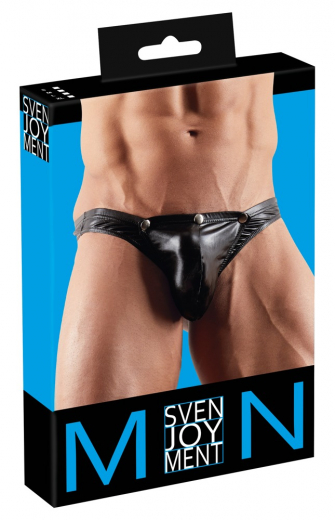G-String avec rabat frontal Wetlook Stripper