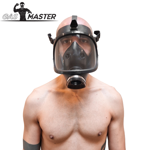 Gas Mask Fire Brigade brand-new full Face Fetish Mask with large Panorama-Visor & M40 Filter Thread buy cheap