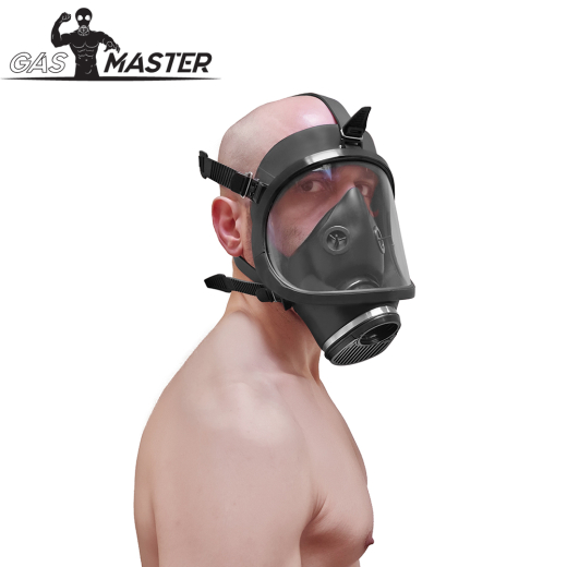 Gas Mask Fire Brigade brand-new with double Facial Seal Fetish Mask large Panorama-Visor M40 Filter Thread buy