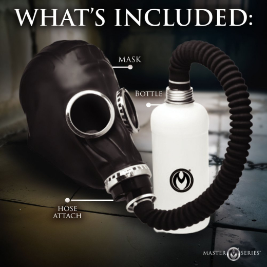 Gasmaske m. Aromaflasche Dark Inhaler Rubber Gas Mask von MASTER SERIES günstig kaufen