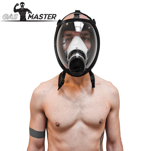 Gasmaske m. Schlauch & leerem Filter MSX Full Visor brandneu Futuristic-Style mit Sichtfenstern einstellbar günstig