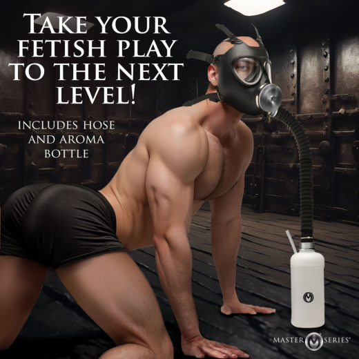 Gasmaske m. Masturbator Overload Stroker Gas Mask mit Aromaflasche Schlauch & Masturbatorhülle kaufen