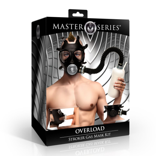 Gasmaske m. Masturbator Overload Stroker Gas Mask m. Aromaflasche Schlauch & Masturbator-Hülle kaufen