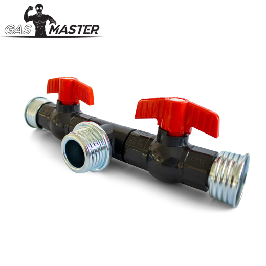 Gas Mask Accessory T-Splitter w. Valves Air Selector to switch between multiple Air Resources Breath Control Tool buy