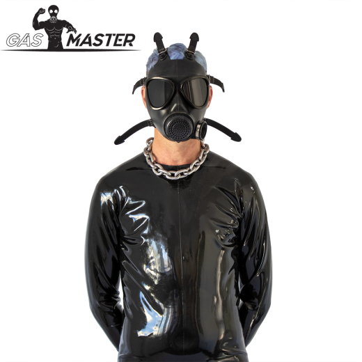Gasmaster Gas Mask Army w. black Lenses Fetish-Mask with separate Air Intake & Outlet by GASMASTER buy cheap