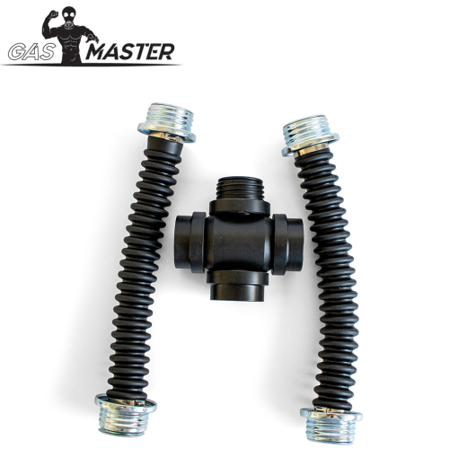 Gasmaster RD40 Gas Mask Cross Adapter w. Hoses Air-Diverter for RD40 Double Air Intake Gas Masks by GASMASTER buy