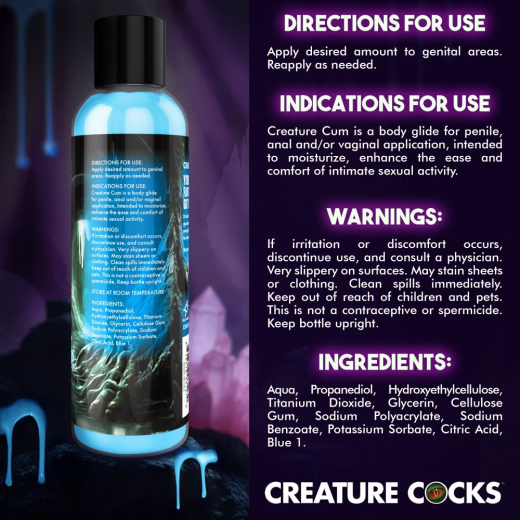 Gleitmittel blau Sperma-Imitat Creature Cum 237ml extra dick für Fantasie- & Rollenspiele geruchlos günstig kaufen