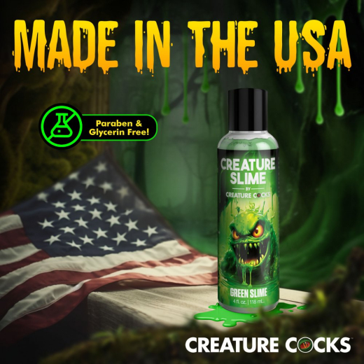 Lubricant green Creature Slime 118ml water-based colored Personal Lube odorless tasteless by CREATURE COCKS buy