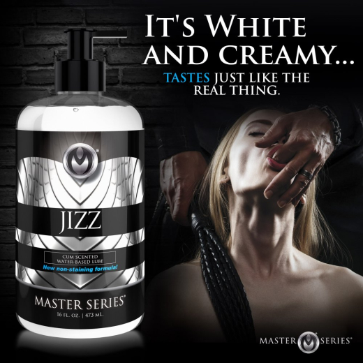 Personal Lubricant Cum scented Jizz 473ml imitates the Look Feel & Scent of real Semen white by MASTER SERIES buy