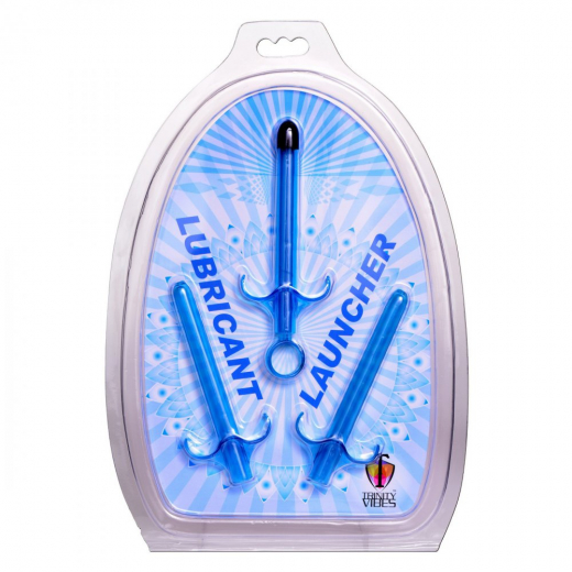 Gleitmittel Spritzen-Set Lube Launcher blau 3x Applikator-Spritzen & 1x Drückerstab von TRINITY VIBES günstig kaufen