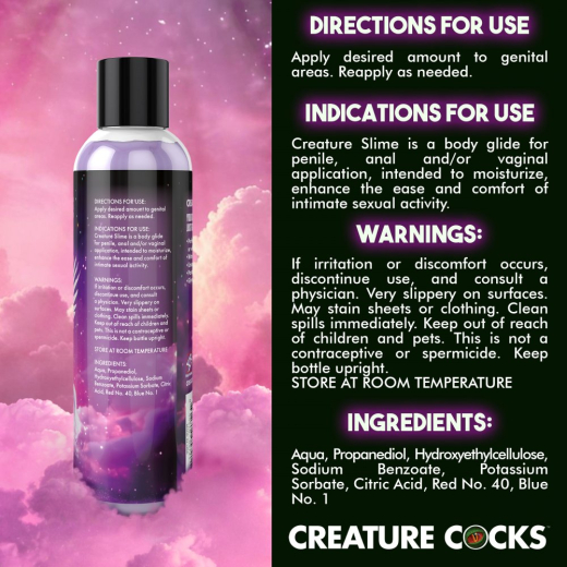 Gleitmittel violett Creature Slime 237ml für Fanasie-Rollenspiele gefärbtes Wassergleitmittel von CREATURE COCKS kaufen