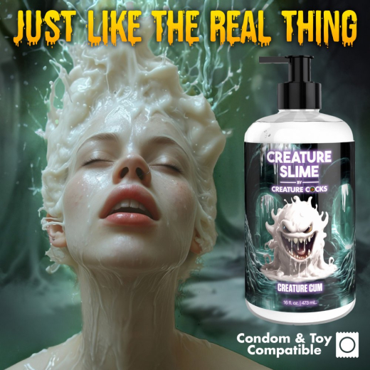 Lubricant white Sperm-Imitation Creature Slime 473ml extra thick & creamy unscented Lube by CREATURE COCKS buy