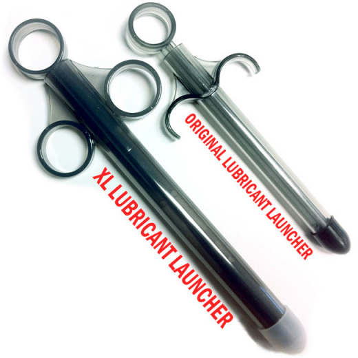 Lubricant Syringe XL One Shot Launcher smoke extra large with convenient Finger-Loops for Liquids by TRINTIY VIBES buy