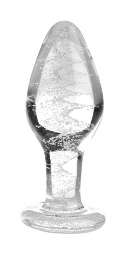 Glow-in-the-Dark Glass Anal Plug medium