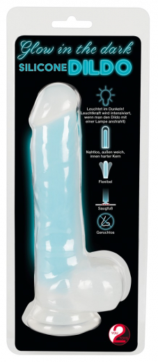 Glow-in-the-Dark Dildo Silicone medium