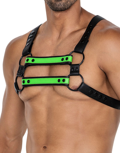 H4RNESS by C4M 4-Way Harness blazing green