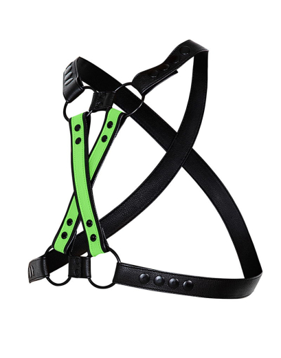 H4RNESS by C4M 4-Way Harness grün auf 4 Arten tragbarer einstellbarer Kunstelder-Harness von CUT4MEN kaufen