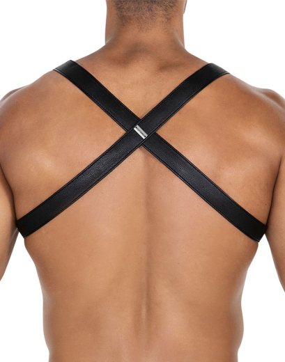 H4RNESS by C4M 4-Way Harness black different 4-Ways wearable PU-Leather Harness by Snaps adjustable buy