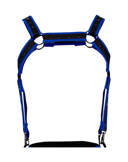 H4RNESS by C4M NEO Harness blau Neopren verstellbar m. Hosenträger m. Karabinern von CUT4MEN günstig kaufen