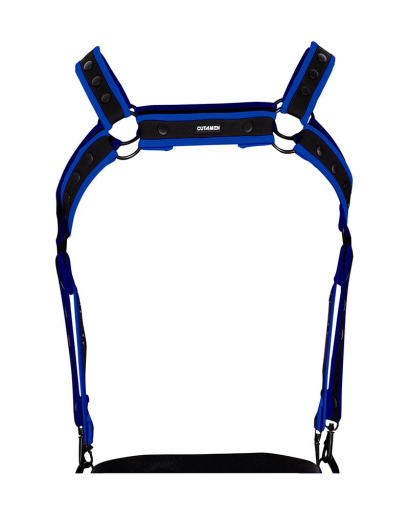 H4RNESS by C4M NEO Harness blau aus Neopren mit Druckknöpfen verstellbar von CUT4MEN kaufen