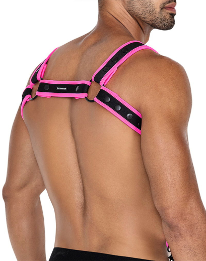 H4RNESS by C4M NEO Harness pink made of Neoprene adjustable removable Braces by CUT4MEN buy cheap