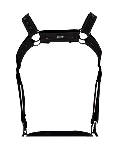 H4RNESS by C4M NEO Harness schwarz aus Neopren mit Druckknöpfen verstellbar von CUT4MEN kaufen