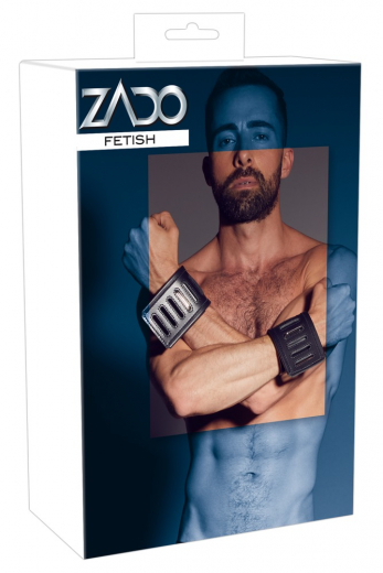 Handfesseln m. Bügelverschluss extra stark Leder