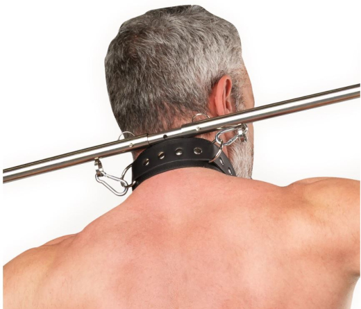Handfesseln & Halsband Leder m. verstellbarer Spreizstange Fessel-Set mit Karabinern von RIMBA günstig kaufen