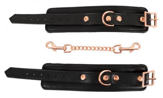 Wrist Restraints w. Plush-Lining PU-Leather