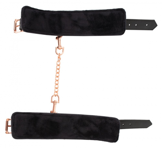 Wrist Restraints w. Plush-Lining PU-Leather