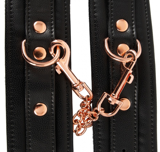 Wrist Restraints w. Plush-Lining PU-Leather