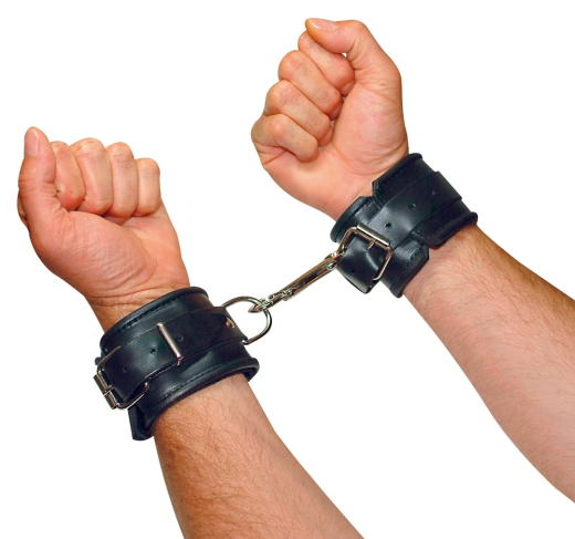 Handgelenkfesseln Leder gepolstert m. Karabiner Zado Rindsleder einstellbar von ZADO günstig kaufen