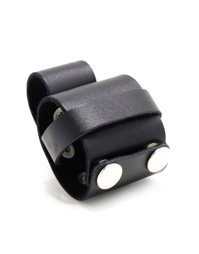 Handcuff Belt Holder w. Snaps Leather