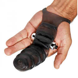 Handschuh mit Vibration Double Finger Banger schwarz