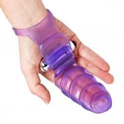 Handschuh mit Vibration Double Finger Banger violett