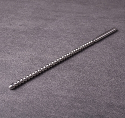 Urethral Sound w. Balls Dip Stick 8mm Stainless Steel
