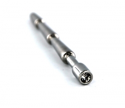 Urethral Plug w. Steps & Gemstone Diamond Stainless Steel