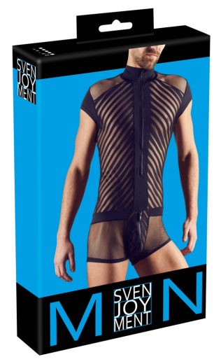 Herren Body Netz m. Streifen Freestyle