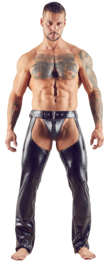 Herren Chaps & G-String Kunstleder
