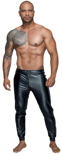 Herren Hose Jogging-Style Wetlook