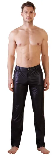 Herren Hose Mattglanz m. Taschen