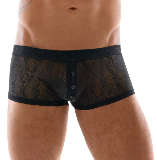 Herren Hotpants m. Knopfleiste Spitze