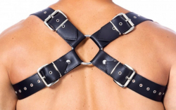 Herren Ledergeschirr Rückenharness
