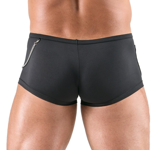 Herren Pants m. Zierkette Kellner schwarz-weiss im Servier-Style Kostüm-Shorts von SVENJOYMENT günstig kaufen