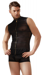 Mens Shirt transparent w. Zipper