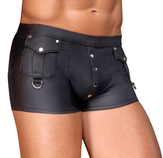 Herren Shorts m. Druckknöpfen & Taschen Mattlook elastisch mit Druckknopf-Beutel & aufgesetzen Taschen von NEK kaufen