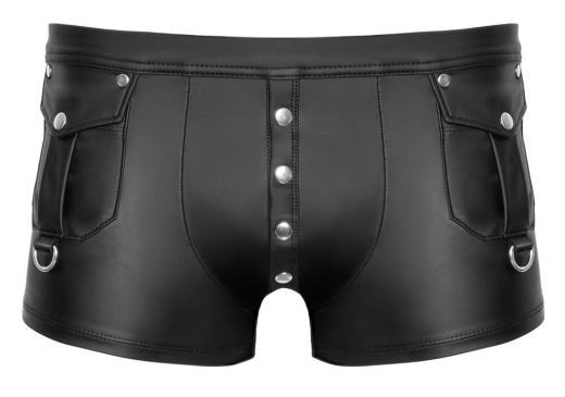 Herren Shorts m. Druckknöpfen & Taschen Mattlook mit Druckknopf-Beutel & aufgesetzen Taschen von NEK kaufen